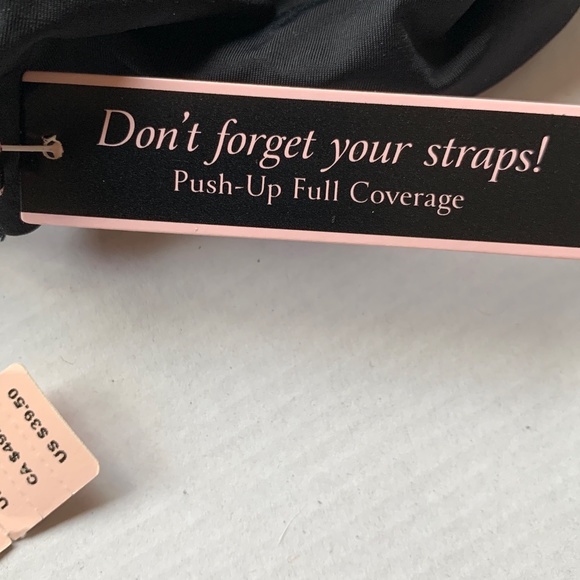 NWT Victoria's Secret T-Shirt Push Up Full Coverage Bra in Black- 32C - Picture 9 of 9